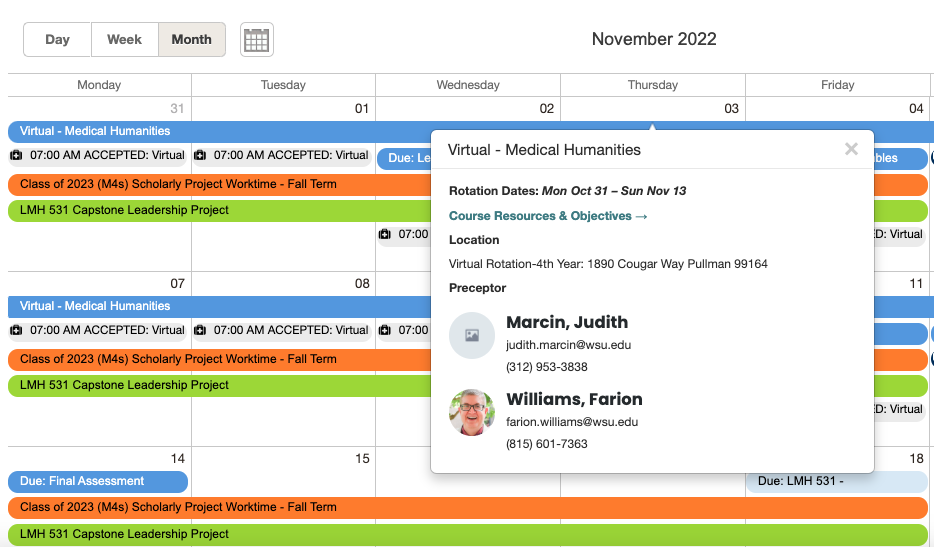 Method 1: The course page can be found on your calendar: Right-click on the banner of each week to expand the link to the course page.