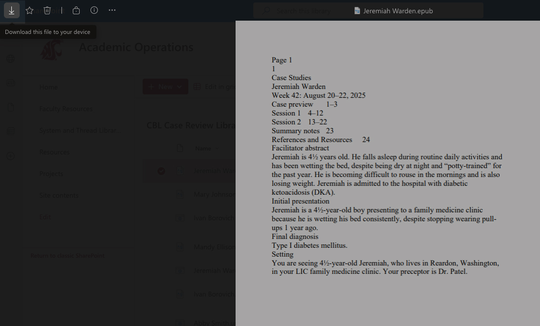 Click the Download button in the upper-left corner to download the ePub file.